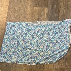 Floral Blue Swim Sarong